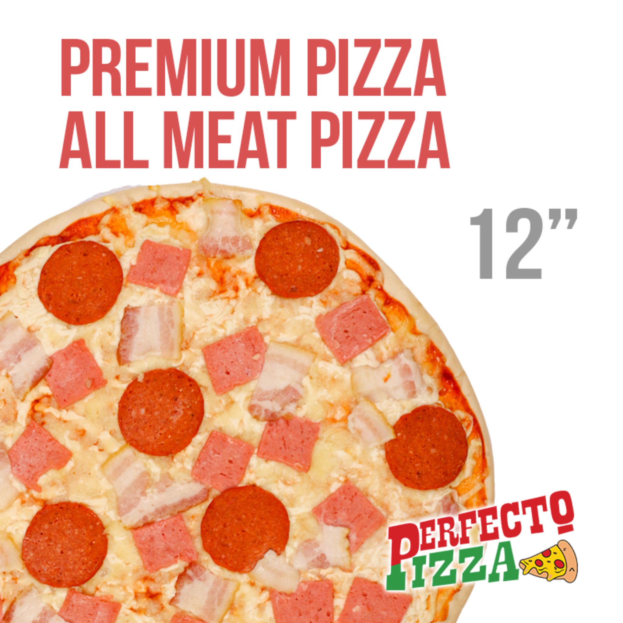 Perfecto Pizza Frozen All-Meat w/ Box 1 PC